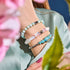 Céruléen | Argent | Bracelet Cascade de Verre Luciole